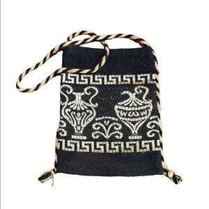 Wool Woven Crossbody with Grecian design